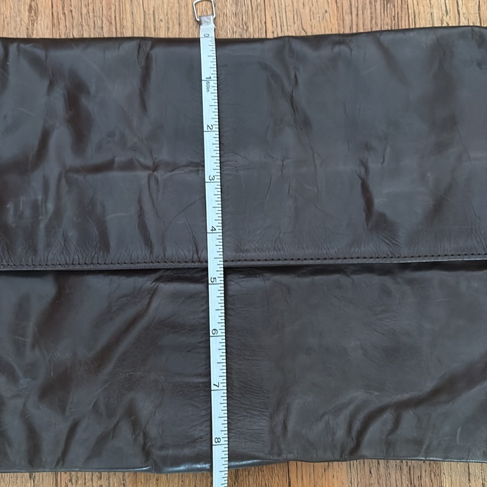 Graham & Spencer Brown Leather Fold-over Clutch - Picture 5 of 7